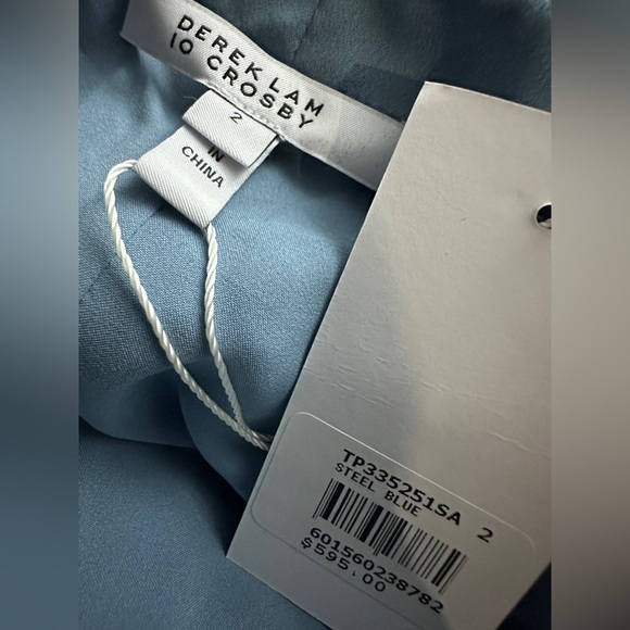 Derek Lam 10 Crosby | Rochelle Pleated Satin-Crepe Midi Dress - Picture 5 of 5